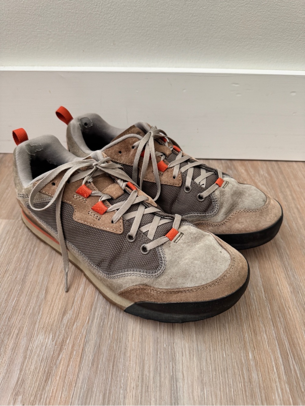 Merrell Burnt Rock Travel Suede Shoes Men’s 10.5 Dusty Olive Hiking Sneaker